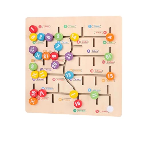 LLTCMYGS Montessori Holz-Zahlen- und Buchstabenlabyrinth-Kognitives Board, Hand-Auge-koordinierte Entwicklung,Numbers LLTCMYGS Montessori Holz-Zahlen- und Buchstabenlabyrinth-Kognitives Board, Hand-Auge-koordinierte Entwicklung,Numbers von LLTCMYGS