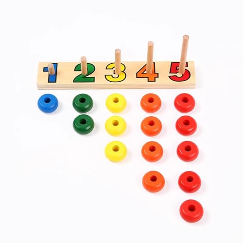 LLTCMYGS Montessori Holzzählspielzeug, grundlegendes Mathespiel, Lernmaterialien für Vorschulkinder LLTCMYGS Montessori Holzzählspielzeug, grundlegendes Mathespiel, Lernmaterialien für Vorschulkinder von LLTCMYGS
