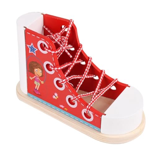 LLTCMYGS Montessori Kinder Schnürsenkel Binden Spielzeug, Holzschuhe, Feinmotorik LLTCMYGS Montessori Kinder Schnürsenkel Binden Spielzeug, Holzschuhe, Feinmotorik von LLTCMYGS
