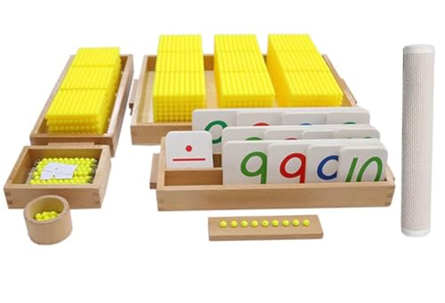 LLTCMYGS Montessori Mathe Perlen Spiel Set AIDS lehren, Vorschule Perlen Mathe Materialien LLTCMYGS Montessori Mathe Perlen Spiel Set AIDS lehren, Vorschule Perlen Mathe Materialien von LLTCMYGS