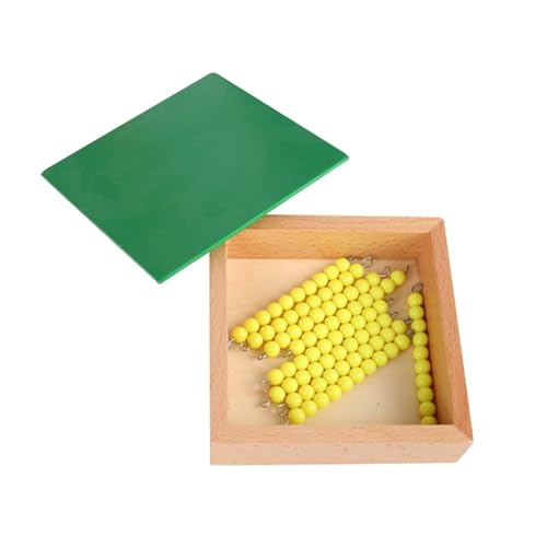 LLTCMYGS Montessori Mathe Perlen Spiel Spielzeug, Kinder Mathe Perlen Materialien,Gelb LLTCMYGS Montessori Mathe Perlen Spiel Spielzeug, Kinder Mathe Perlen Materialien,Gelb von LLTCMYGS