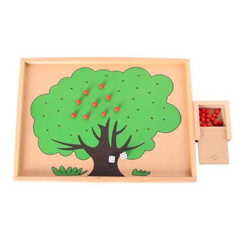 LLTCMYGS Montessori Mathe Unterricht AIDS, Baby Holz Apfel Baum Box Spielzeug, Zählen Spielzeug LLTCMYGS Montessori Mathe Unterricht AIDS, Baby Holz Apfel Baum Box Spielzeug, Zählen Spielzeug von LLTCMYGS