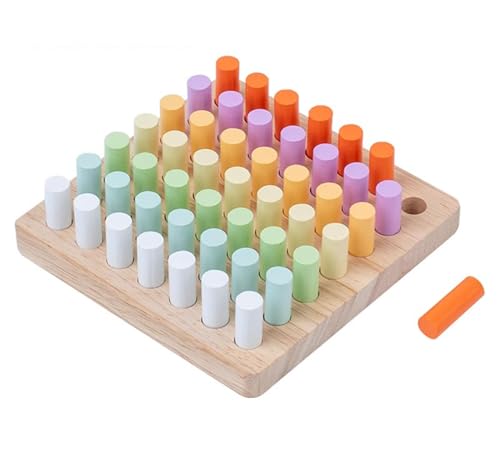 LLTCMYGS Montessori Mini Stick Board Spielzeug, sensorische Farberkennung passendes Spielzeug LLTCMYGS Montessori Mini Stick Board Spielzeug, sensorische Farberkennung passendes Spielzeug von LLTCMYGS