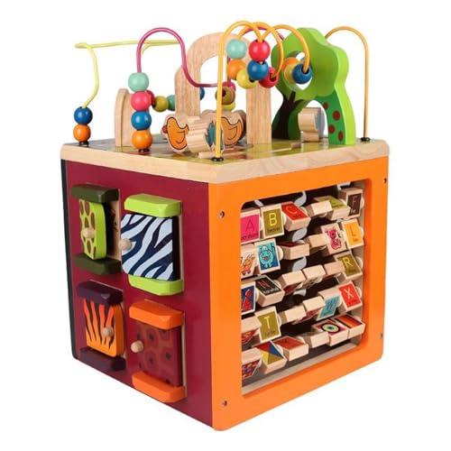 LLTCMYGS Montessori Multifunktionales vierseitiges Spielbox-Spielzeug, Busy Cube Aktivitätsspielzeug LLTCMYGS Montessori Multifunktionales vierseitiges Spielbox-Spielzeug, Busy Cube Aktivitätsspielzeug von LLTCMYGS
