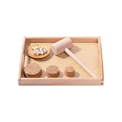 LLTCMYGS Montessori-Nägel und Holzpfähle Spielzeuge, Holzhammer als Lehrhilfen LLTCMYGS Montessori-Nägel und Holzpfähle Spielzeuge, Holzhammer als Lehrhilfen von LLTCMYGS