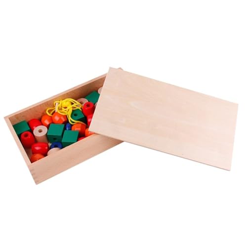 LLTCMYGS Montessori Sensorisches Perlen-Box-Set, Feinmotorik Perlenspielzeug, Aktivitäten im Vorschulalter LLTCMYGS Montessori Sensorisches Perlen-Box-Set, Feinmotorik Perlenspielzeug, Aktivitäten im Vorschulalter von LLTCMYGS