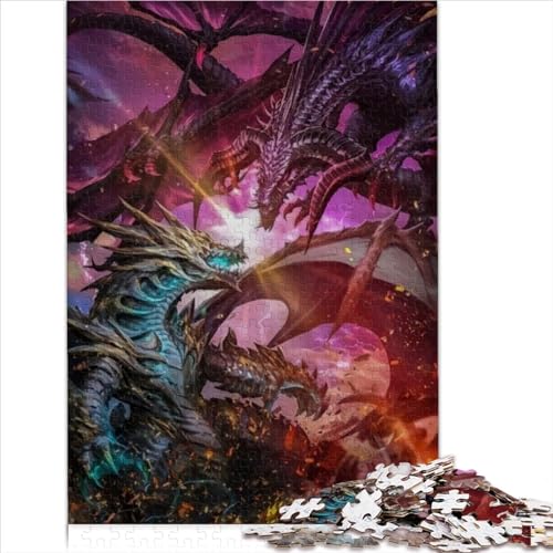 Monster Hunter World Puzzle für Erwachsene Holzpuzzle für Erwachsene Lernspiel für Erwachsene und Kinder 1000 Teile (75 x 50 cm) von LLUCH