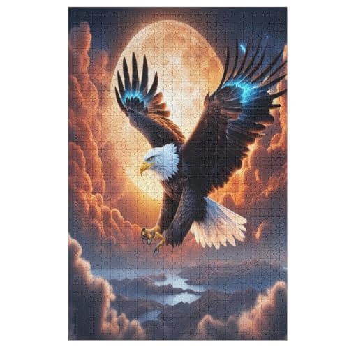 Adler Holzpuzzle - Puzzle Für Erwachsene, 1000-teilige Puzzles Für Teenager Und Kinder, Herausfordernde Spiele 78×53cm Adler Holzpuzzle - Puzzle Für Erwachsene, 1000-teilige Puzzles Für Teenager Und Kinder, Herausfordernde Spiele 78×53cm von LLXXHH