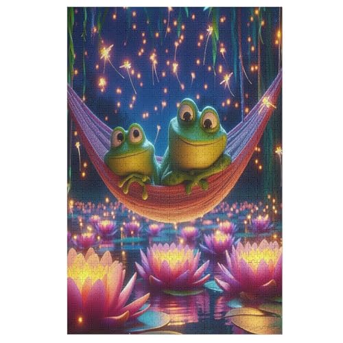 Frosch 1000 Teile Puzzles Für Erwachsene, Impossible Puzzle, Geschicklichkeitsspiel Für Die Ganze Familie, Kinder Holzpuzzle 78×53cm Frosch 1000 Teile Puzzles Für Erwachsene, Impossible Puzzle, Geschicklichkeitsspiel Für Die Ganze Familie, Kinder Holzpuzzle 78×53cm von LLXXHH