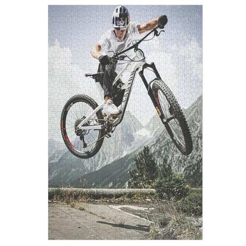 MountainFahrrad Puzzle 1000 Teile, Holzpuzzle Herausforderndes Geschicklichkeitsspiel Für Die Ganze Familie, Kinder Erwachsenenpuzzle Ab 12 Jahren 78×53cm MountainFahrrad Puzzle 1000 Teile, Holzpuzzle Herausforderndes Geschicklichkeitsspiel Für Die Ganze Familie, Kinder Erwachsenenpuzzle Ab 12 Jahren 78×53cm von LLXXHH