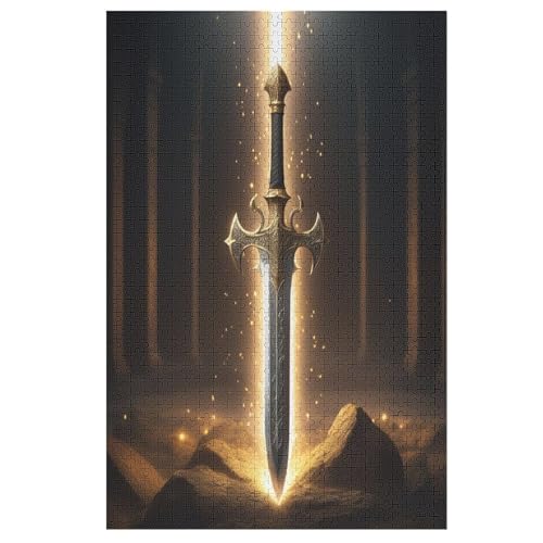 Puzzle Antikes Schwert Puzzles, 1000-teiliges Holzpuzzle, Geeignet Für Erwachsene Und Kinder Ab 12 Jahren, Tolles Geschenk 78×53cm Puzzle Antikes Schwert Puzzles, 1000-teiliges Holzpuzzle, Geeignet Für Erwachsene Und Kinder Ab 12 Jahren, Tolles Geschenk 78×53cm von LLXXHH