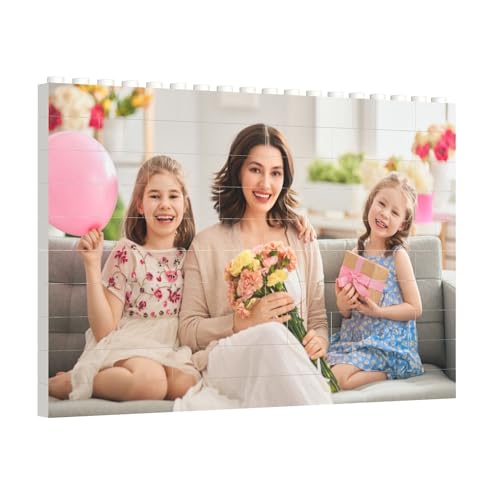 Personalisierte Baustein Anpassung Fotos, personalisierte Bild Bausteine, DIY Familie Porträt Foto Puzzles, personalisierte Geschenke für Freunde/Paare/Familienmitglieder(Rechteckige Bausteine) von LMQJDZ