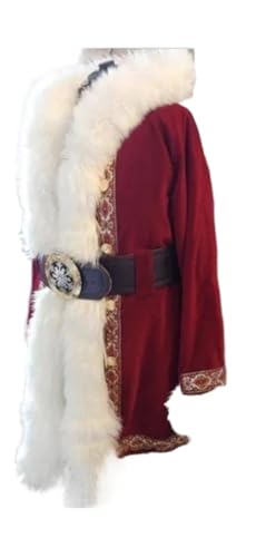 LMRHT Weihnachtsmannkostüm Weihnachtsmann-Kostüm, Weihnachtsmann-Cosplay-Kostüm, Anzug for Herren, Weihnachtsweste, Hosenanzug, nach Maß Santa Claus(L,Jacket hat) von LMRHT