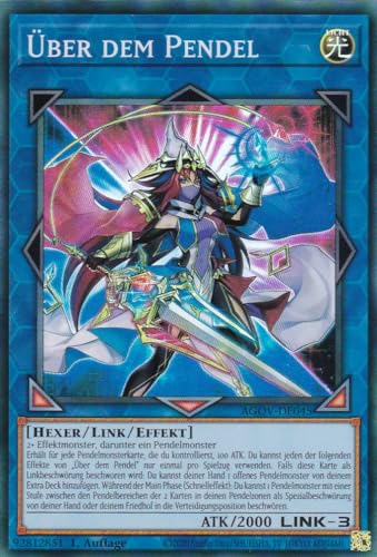 AGOV-DE045 - Über dem Pendel - Super Rare - 1. Auflage - DEUTSCH - Age of Overlord - mit LMS Trading Fieldcenter-Karte Yugioh von LMS Trading