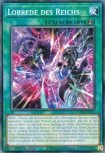 AGOV-DE053 - Lobrede des Reichs - Common - 1. Auflage - DEUTSCH - Age of Overlord - mit LMS Trading Fieldcenter-Karte Yugioh von LMS Trading