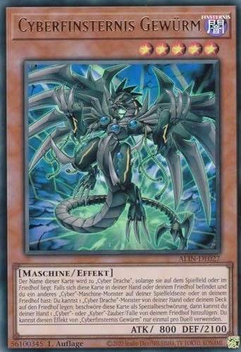 ALIN-DE027 - Cyberfinsternis Gewürm - Ultra Rare - Deutsch - 1. Auflage - Alliance Insight -mit LMS Trading Fieldcenter-Karte Yugioh ALIN-DE027 - Cyberfinsternis Gewürm - Ultra Rare - Deutsch - 1. Auflage - Alliance Insight -mit LMS Trading Fieldcenter-Karte Yugioh von LMS Trading