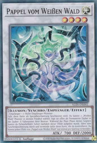 ALIN-DE041 - Pappel vom Weißen Wald - Super Rare - Deutsch - 1. Auflage - Alliance Insight -mit LMS Trading Fieldcenter-Karte Yugioh ALIN-DE041 - Pappel vom Weißen Wald - Super Rare - Deutsch - 1. Auflage - Alliance Insight -mit LMS Trading Fieldcenter-Karte Yugioh von LMS Trading
