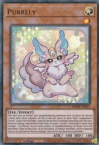 AMDE-DE013 - Purrely - Ultra Rare - 1. Auflage - Deutsch - Amazing Defenders - mit LMS Trading Fieldcenter-Karte Yugioh von LMS Trading