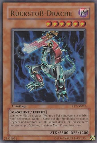 AST-DE022 - Rückstoß-Drache - Ultra Rare - Deutsch - Ancient Sanctuary - mit LMS Trading Fieldcenter-Karte Yugioh von LMS Trading