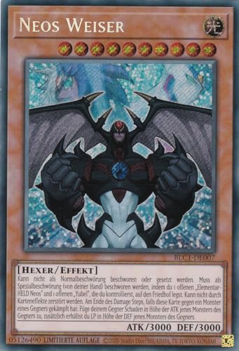 BLC1-DE007 - Neos Weiser - Secret Rare - 1. Auflage - DEUTSCH - Battles of Legends: Chapter 1 - mit LMS Trading Fieldcenter-Karte Yugioh von LMS Trading