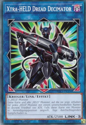 BLC1-DE156 - Xtra-HELD Dread Decimator - Common - 1. Auflage - DEUTSCH - Battles of Legends: Chapter 1 - mit LMS Trading Fieldcenter-Karte Yugioh von LMS Trading