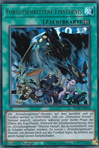 BLCR-DE054 - Fortgeschrittene Finsternis - Ultra Rare - 1. Auflage - Deutsch - Battles of Legend: Crystal Revenge - mit LMS Trading Fieldcenter-Karte Yugioh von LMS Trading