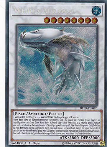 BLLR-DE020 - Weißer Aurawal - Secret Rare - 1. Auflage - DEUTSCH - Battles of Legend: Light's Revenge - mit LMS Trading Fieldcenter-Karte Yugioh von LMS Trading