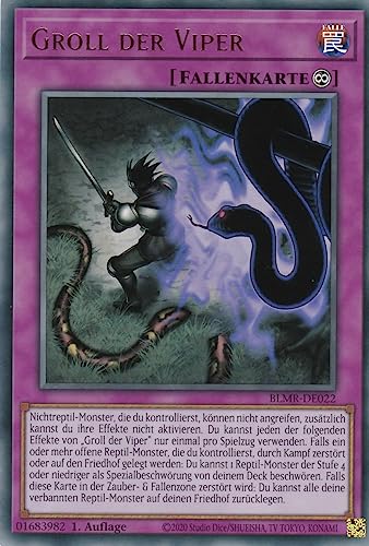 BLMR-DE022 - Groll der Viper - Ultra Rare - 1. Auflage - Deutsch - Battles of Legend: Monstrous Revenge - mit LMS Trading Fieldcenter-Karte Yugioh von LMS Trading