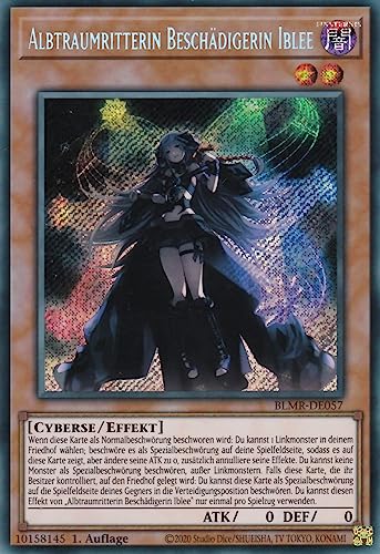 BLMR-DE057 - Albtraumritterin Beschädigerin Iblee - Secret Rare - 1. Auflage - Deutsch - Battles of Legend: Monstrous Revenge - mit LMS Trading Fieldcenter-Karte Yugioh von LMS Trading