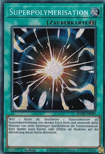 BLMR-DE089 - Superpolymerisation - Secret Rare - 1. Auflage - Deutsch - Battles of Legend: Monstrous Revenge - mit LMS Trading Fieldcenter-Karte Yugioh von LMS Trading