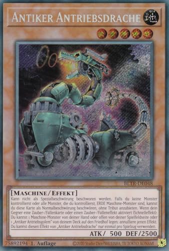 BLTR-DE048 - Antiker Antriebsdrache - Secret Rare - Deutsch - Battles of Legend: Terminal Revenge - mit LMS Trading Fieldcenter-Karte Yugioh von LMS Trading