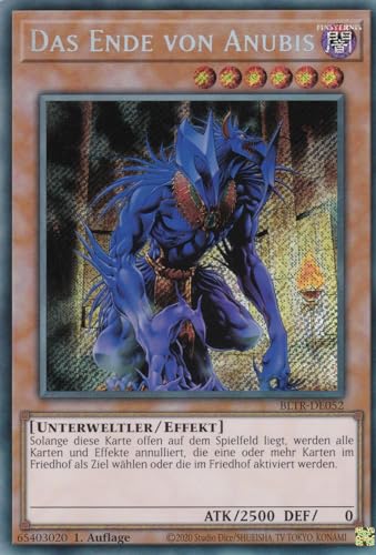 BLTR-DE052 - Das Ende Von Anubis - Secret Rare - Deutsch - Battles of Legend: Terminal Revenge - mit LMS Trading Fieldcenter-Karte Yugioh von LMS Trading