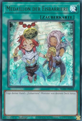 BLTR-DE098 - Medaillon der Eisbarriere(V.2) - Ultra Rare - Deutsch - Battles of Legend: Terminal Revenge - mit LMS Trading Fieldcenter-Karte Yugioh von LMS Trading