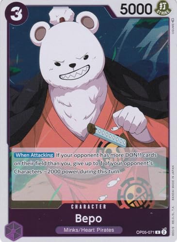 Bepo (OP05-071) - Rare - Awakening of The New - One Piece Card Game - Einzelkarte - mit LMS Trading Grußkarte von LMS Trading