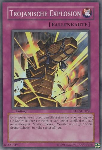 CDIP-DE056 - Trojanische Explosion - Super Rare - Deutsch - Cyberdark Impact - mit LMS Trading Fieldcenter-Karte Yugioh von LMS Trading