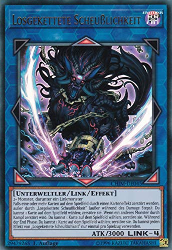 CHIM-DE045 - Losgekettete Scheußlichkeit - Ultra Rare - 1. Auflage - Deutsch - Chaos Impact - mit LMS Trading Fieldcenter-Karte Yugioh von LMS Trading