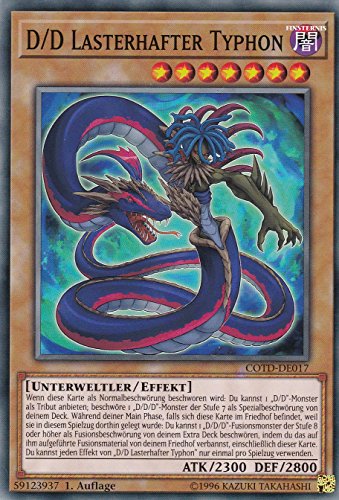 COTD-DE017 - D/D Lasterhafter Typhon - Common - Deutsch - Code of The Duelist - mit LMS Trading Fieldcenter-Karte Yugioh von LMS Trading