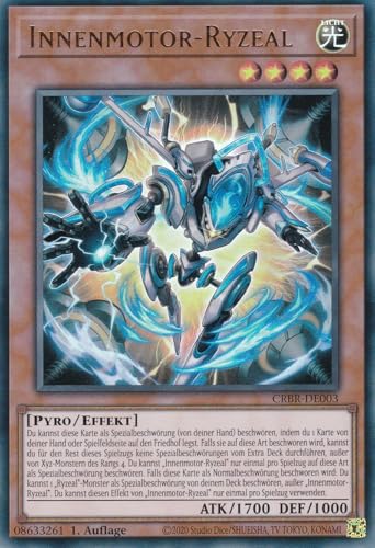 CRBR-DE003 - Innenmotor - Ryzeal - Ultra Rare - Deutsch - 1. Auflage - Crossover Breakers - mit LMS Trading Fieldcenter-Karte Yugioh von LMS Trading