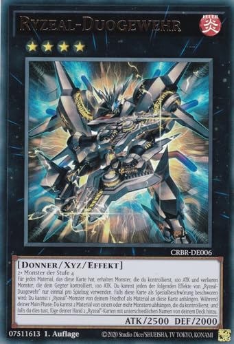 CRBR-DE006 - Ryzeal - Duogewehr - Ultra Rare - Deutsch - 1. Auflage - Crossover Breakers - mit LMS Trading Fieldcenter-Karte Yugioh von LMS Trading