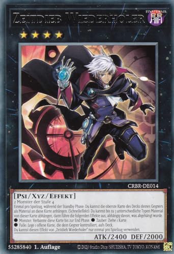 CRBR-DE014 - Zeitdieb Wiederholer - Rare - Deutsch - 1. Auflage - Crossover Breakers - mit LMS Trading Fieldcenter-Karte Yugioh von LMS Trading