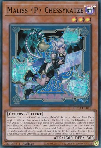 CRBR-DE016 - Maliss P Chessykatze - Super Rare - Deutsch - 1. Auflage - Crossover Breakers - mit LMS Trading Fieldcenter-Karte Yugioh CRBR-DE016 - Maliss P Chessykatze - Super Rare - Deutsch - 1. Auflage - Crossover Breakers - mit LMS Trading Fieldcenter-Karte Yugioh von LMS Trading