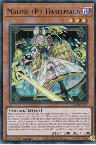 CRBR-DE017 - Maliss P Haselmaus - Super Rare - Deutsch - 1. Auflage - Crossover Breakers - mit LMS Trading Fieldcenter-Karte Yugioh CRBR-DE017 - Maliss P Haselmaus - Super Rare - Deutsch - 1. Auflage - Crossover Breakers - mit LMS Trading Fieldcenter-Karte Yugioh von LMS Trading