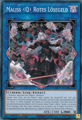 CRBR-DE018 - Maliss Q Rotes Lösegeld - Super Rare - Deutsch - 1. Auflage - Crossover Breakers - mit LMS Trading Fieldcenter-Karte Yugioh CRBR-DE018 - Maliss Q Rotes Lösegeld - Super Rare - Deutsch - 1. Auflage - Crossover Breakers - mit LMS Trading Fieldcenter-Karte Yugioh von LMS Trading