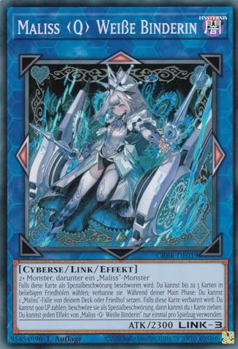 CRBR-DE019 - Maliss Q Weiße Binderin - Super Rare - Deutsch - 1. Auflage - Crossover Breakers - mit LMS Trading Fieldcenter-Karte Yugioh CRBR-DE019 - Maliss Q Weiße Binderin - Super Rare - Deutsch - 1. Auflage - Crossover Breakers - mit LMS Trading Fieldcenter-Karte Yugioh von LMS Trading