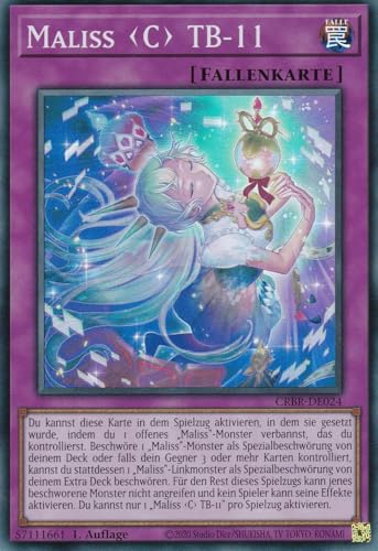 CRBR-DE024 - Maliss C TB-11 - Super Rare - Deutsch - 1. Auflage - Crossover Breakers - mit LMS Trading Fieldcenter-Karte Yugioh CRBR-DE024 - Maliss C TB-11 - Super Rare - Deutsch - 1. Auflage - Crossover Breakers - mit LMS Trading Fieldcenter-Karte Yugioh von LMS Trading