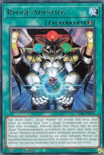 CRBR-DE035 - Ryuge-Aufstieg - Rare - Deutsch - 1. Auflage - Crossover Breakers - mit LMS Trading Fieldcenter-Karte Yugioh von LMS Trading