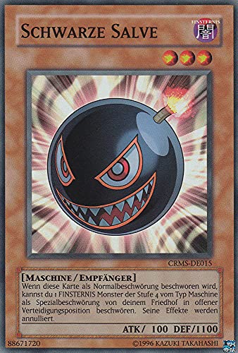 CRMS-DE015 - Schwarze Salve - Super Rare - Deutsch - Crimson Crisis - mit LMS Trading Fieldcenter-Karte Yugioh von LMS Trading