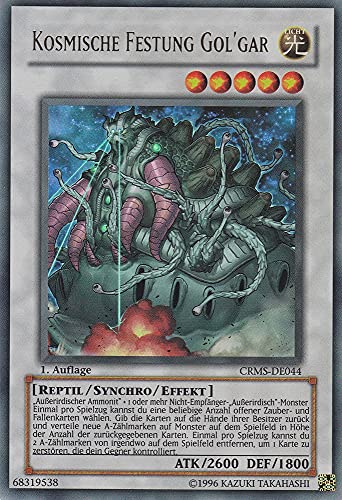 CRMS-DE044 - Kosmische Festung Gol'Gar - Ultra Rare - Deutsch - Crimson Crisis - mit LMS Trading Fieldcenter-Karte Yugioh von LMS Trading