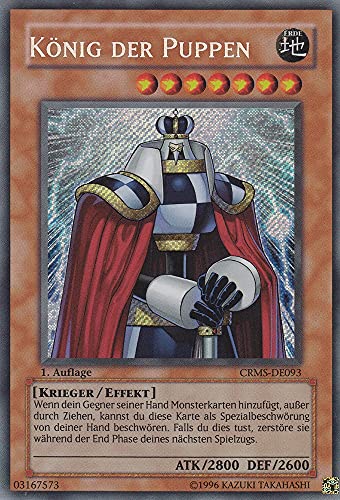 CRMS-DE093 - König der Puppen - Secret Rare - Deutsch - Crimson Crisis - mit LMS Trading Fieldcenter-Karte Yugioh von LMS Trading