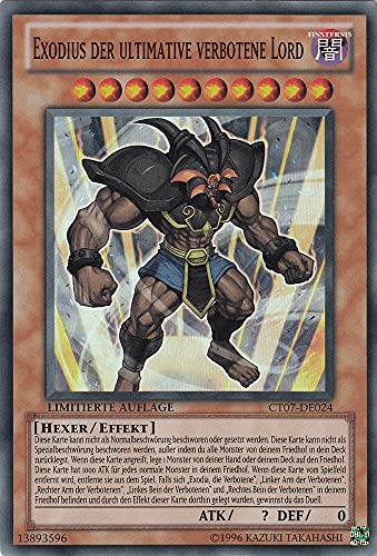 CT07-DE024 - Exodius der ultimativ verbotene Lord - Super Rare - Deutsch - Collector's Tins 2010 - mit LMS Trading Fieldcenter-Karte Yugioh von LMS Trading